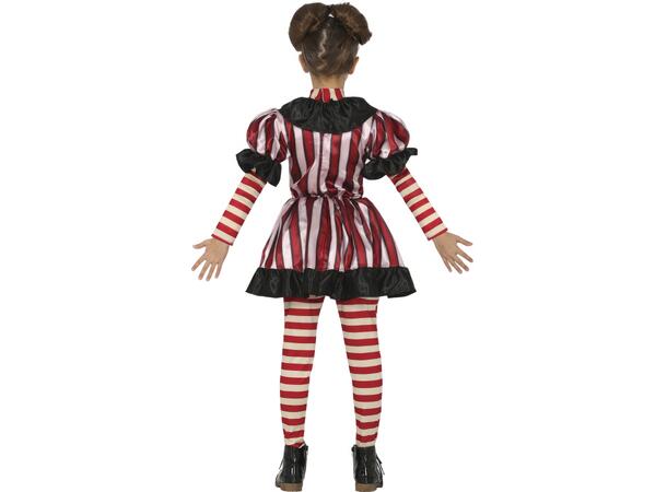 Sirkusklovn - jente 1 Kostyme til barn - 7-9 år (133 cm) 
