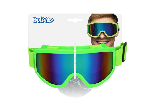 Skibriller - Neon Grønn - UV 1 Par skibriller i plast 