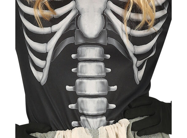 Skjelettdrakt m/filler - Jente 1 Kostyme til barn - 7-9 år (133 cm) 