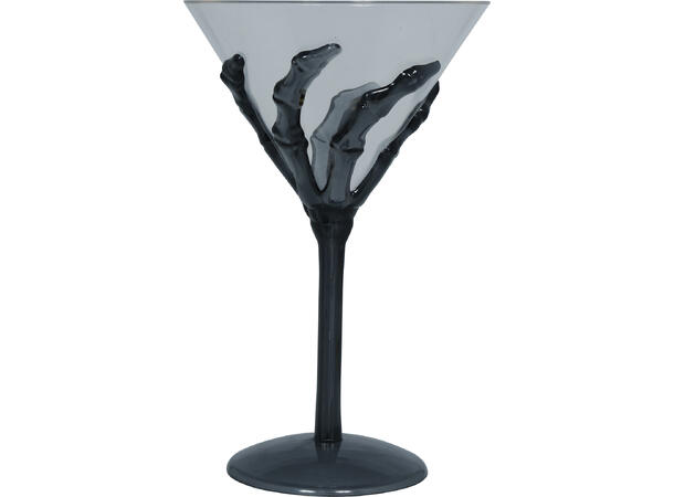 Skjeletthånd - Cocktailglass 1 Coctailglass i plast - 18cm 