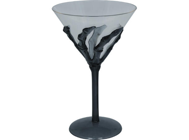 Skjeletthånd - Cocktailglass 1 Coctailglass i plast - 18cm 