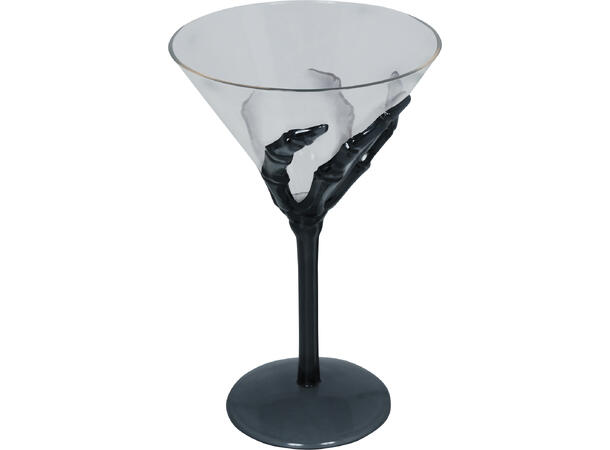 Skjeletthånd - Cocktailglass 1 Coctailglass i plast - 18cm 
