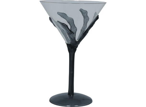 Skjeletthånd - Cocktailglass 1 Coctailglass i plast - 18cm 