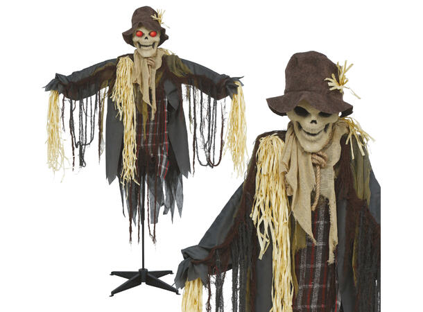 Skrekkfigur - Figleskremsel - skjelett 1 Figur m/lyd/lys/begegelse - 175cm 