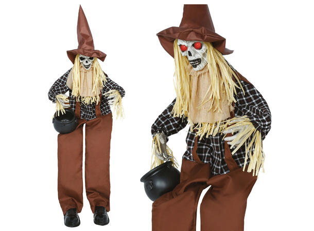 Skrekkfigur - Fugleskremsel - Skelett 1 Figur m/lyd/lys/begegelse - 170cm 