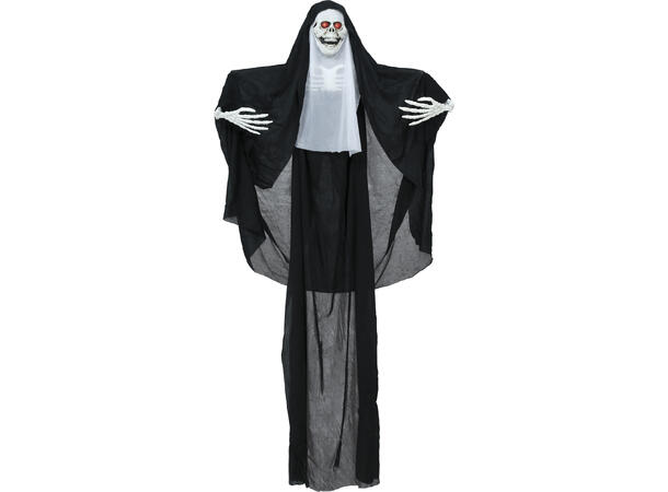 Skrekkfigur - Hengende nonneskjelett 1 Figur m/lys - 115cm 