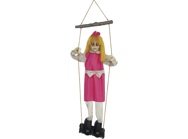 Skrekkfigur - Jente på huske 1 Figur m/lyd/lys/begegelse - 105cm 