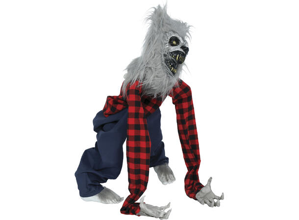 Skrekkfigur - Varulv 1 Figur m/lyd/lys/begegelse - 90cm 