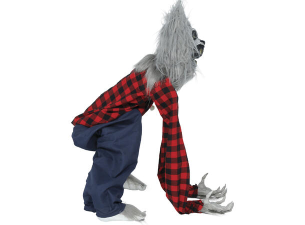 Skrekkfigur - Varulv 1 Figur m/lyd/lys/begegelse - 90cm 