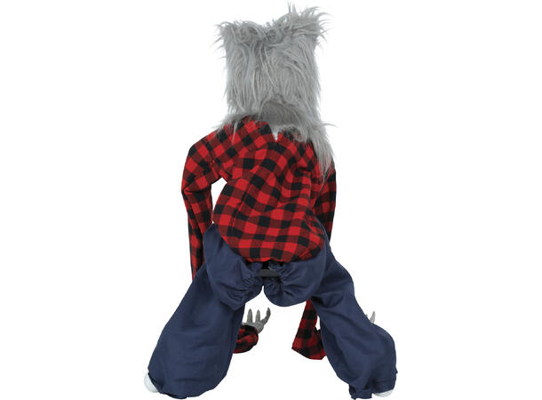 Skrekkfigur - Varulv 1 Figur m/lyd/lys/begegelse - 90cm 