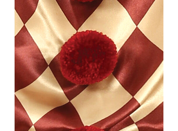 Skummel klovn - Rød/Hvit ruter 1 Barnekostyme til gutt - Str 5-6 År 