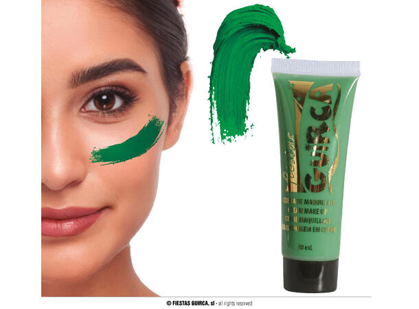Sminkekrem - Mørkegrønn 1 Tube sminkekrem - 20ml 
