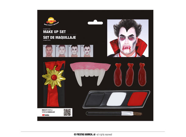 Sminkesett - Vampyr 1 Sminkesett med instruksjon 