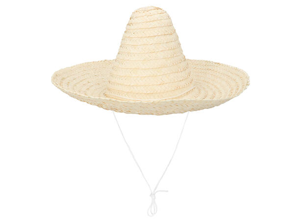 Sombrero - Strå - 5 Farger assortert 1 Hatt - Onesize - 49cm 