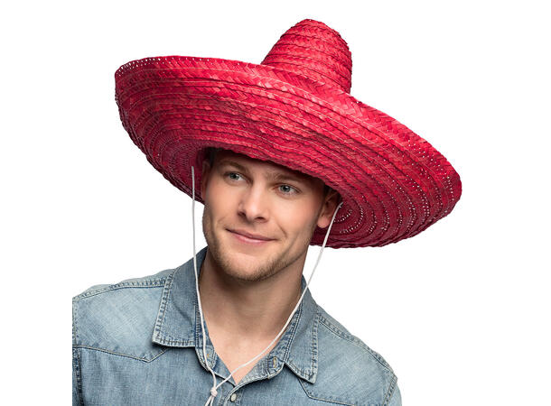Sombrero - Strå - 5 Farger assortert 1 Hatt - Onesize - 49cm 
