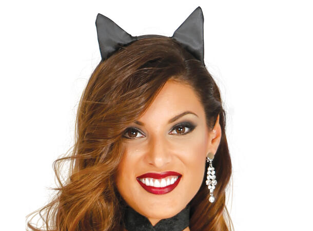 Sort kattekostyme 1 Damekostyme - str 38-40 (M) 