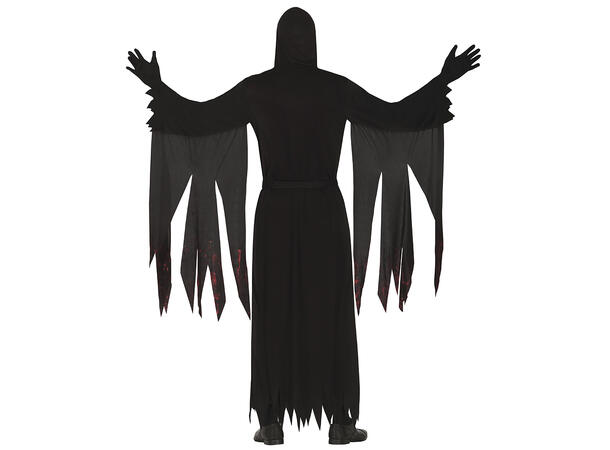 Sort spøkelsesklovn - Mann 1 Kostyme til herre - 48-50 (M) 