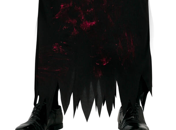 Sort spøkelsesklovn - Mann 1 Kostyme til herre - 48-50 (M) 