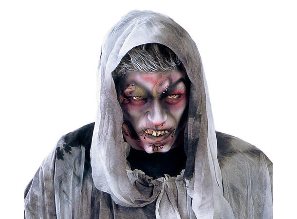 Spøkelse - tunika  m/hette - Grå 1 Herrekostyme - str 52-54 (L) 