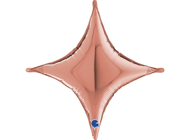 Starpoint -  Cross Rose Gold 1 Folieballong for luft - (41x41 cm) 