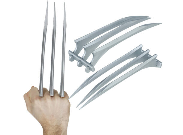 Superhelt - klo m/kniver 1 Våpen i PVC - 25cm 