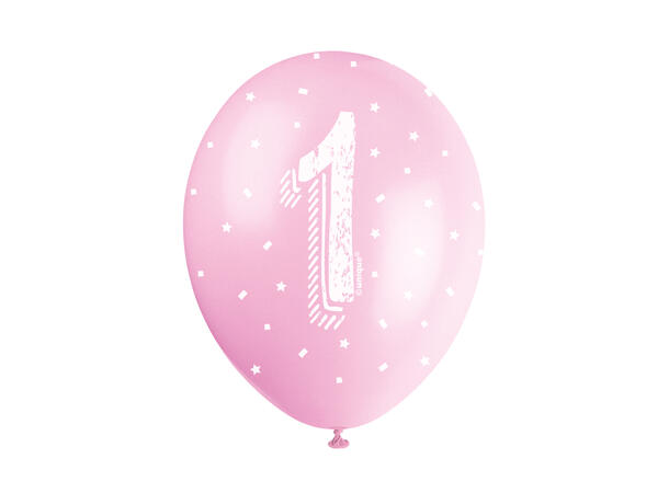 Superprint Premium 1 År - Assortert 5 Gummiballonger - 30cm (12")
