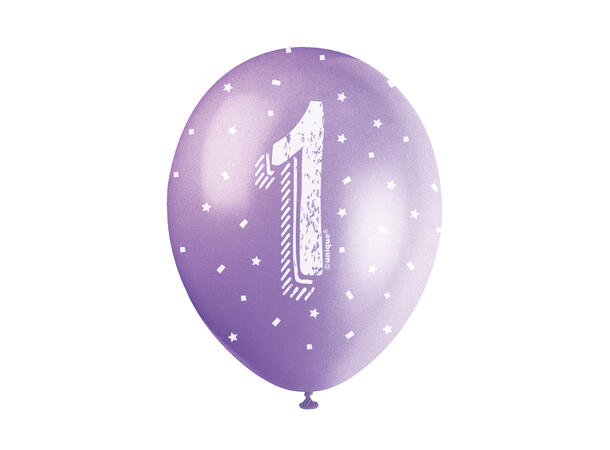 Superprint Premium 1 År - Assortert 5 Gummiballonger - 30cm (12") 