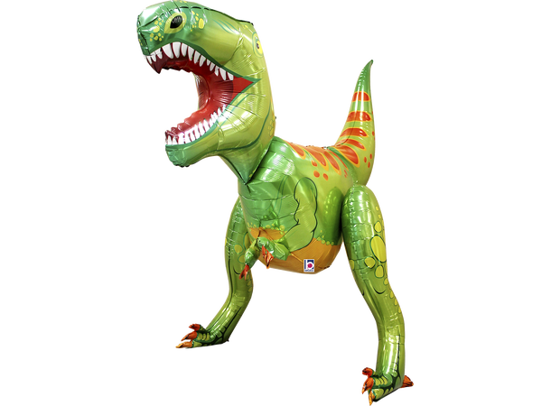 Superstor grønn  dinosaur - 3D 1 Folieballong med form - (172x163x86cm) 