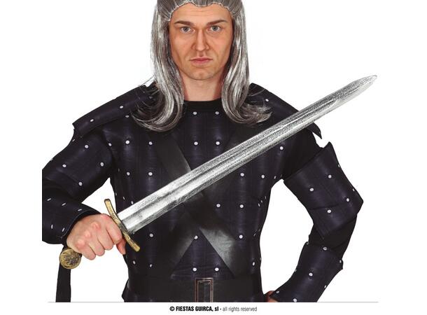 Sverd - sølv 1 Sverd i plast - 75cm 