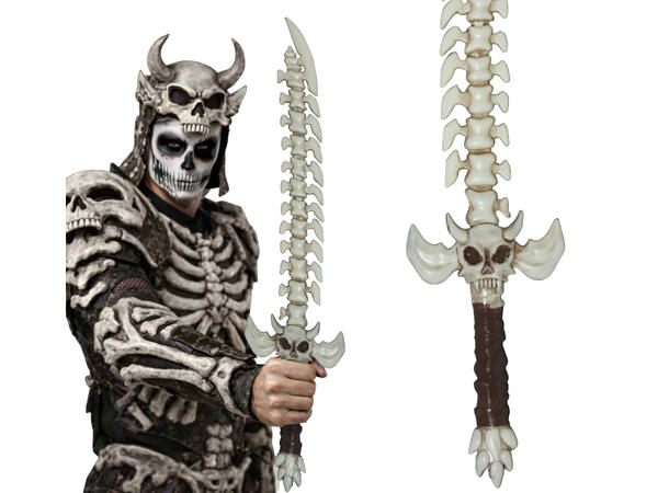 Sverd med knokler 1 Våpen i PVC - 65cm 