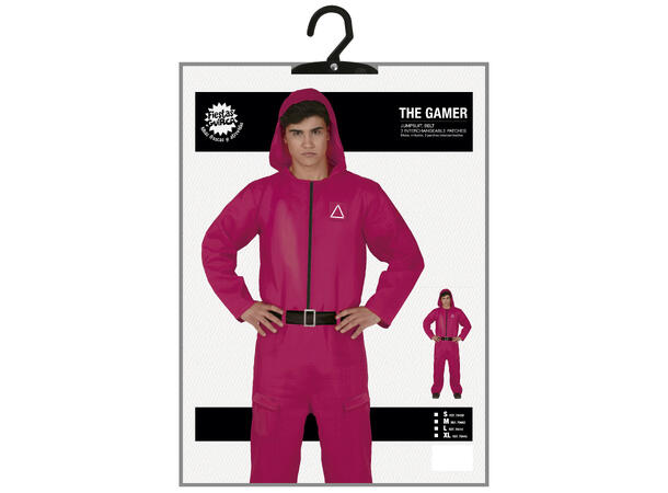 THE GAMER - Rød - Mann 1 Kostyme til herre - 52-54 (L) 