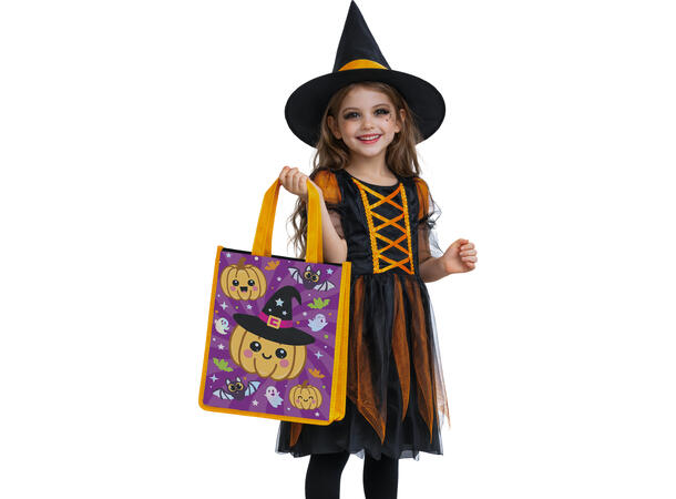 Trick or Treat - Godteveske gresskar 1 Pose i PVC - 40x30m 