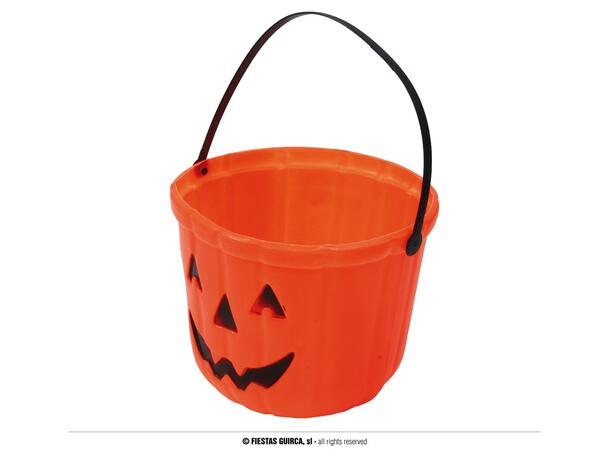 Trick or Treat - Gresskarbøtte - oransje 1 Plastbøtte i PVC - 20cm 