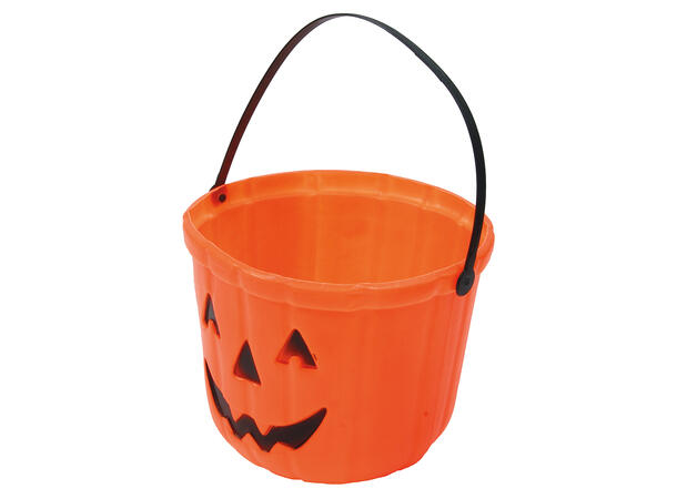 Trick or Treat - Gresskarbøtte - oransje 1 Plastbøtte i PVC - 20cm 