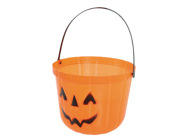 Trick or Treat - Gresskarbøtte - oransje 1 Plastbøtte i PVC - 20cm 