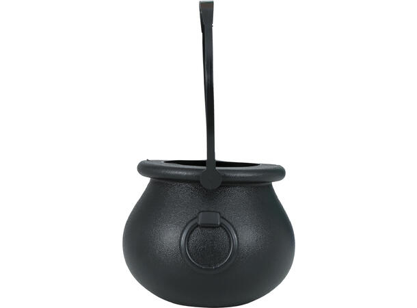 Trick or Treat - Heksegryte - sort 1 Godtebøtte i plast - 16x20cm 