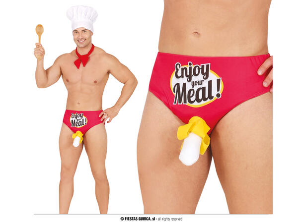 Truse m/banan - "Enjoy your meal" 1 Truse til mann - onesize 