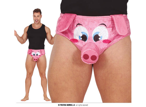 Truse m/grisetryne - Rosa 1 Truse til mann - onesize 