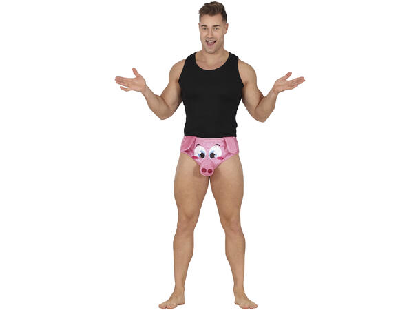 Truse m/grisetryne - Rosa 1 Truse til mann - onesize 