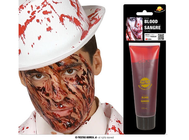 Tube med falskt blod 1 Tube blod - 100ml 