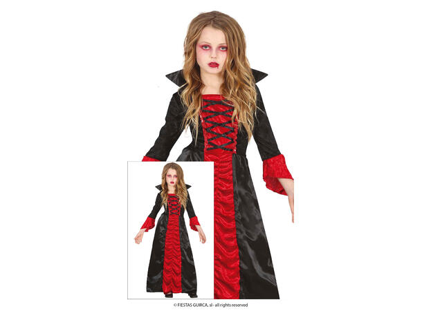 Vampyrjente 1 Kostyme til barn - 5-6 år (119 cm) 