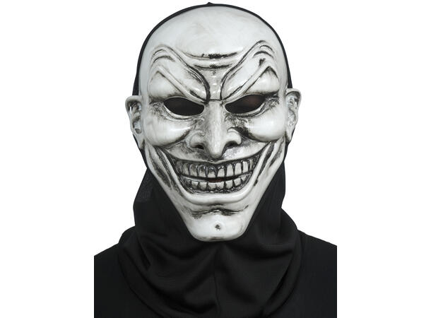 Vampyrmaske med hette 1 Maske med hette i PVC/polyester 
