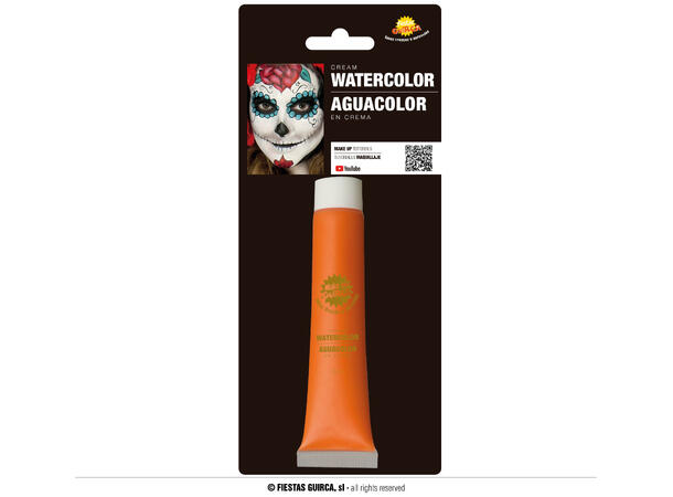 Vannbasert sminkekrem - Oransje 1 Tube sminke - 20ml 