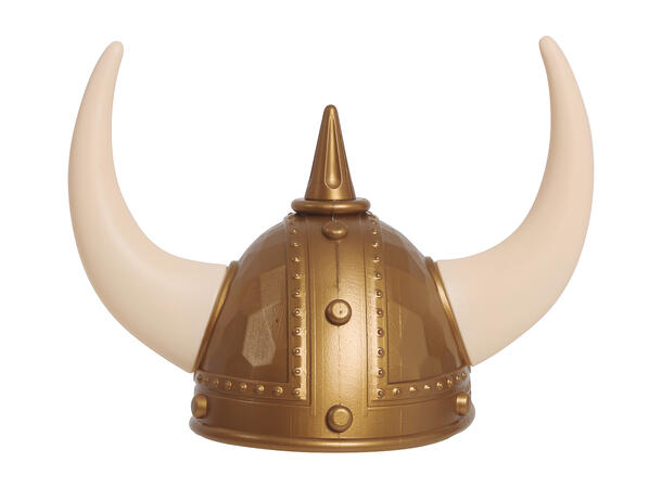 Vikinghjelm m/lange horn 1 Hjelm i plast til voksen - Onesize 