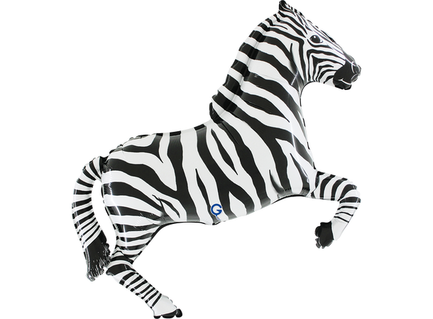 Zebra 1 Folieballong med form - (73x80 cm) 