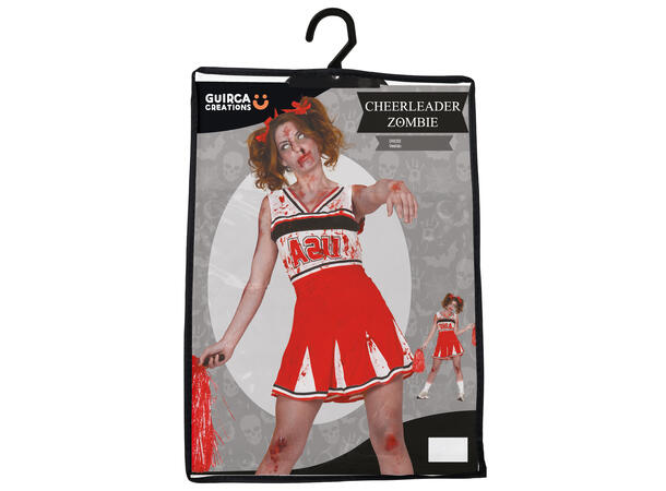 Zombie - Cheerleader - USA 1 Damekostyme - str 44-46 (XL) 