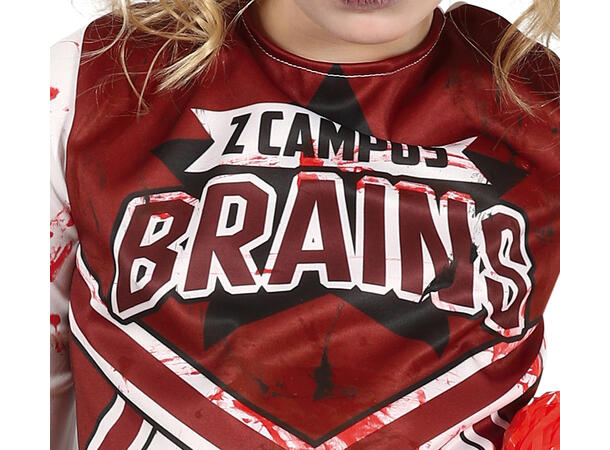 Zombie Cheerleader 1 Kostyme til barn - 7-9 år (133 cm) 
