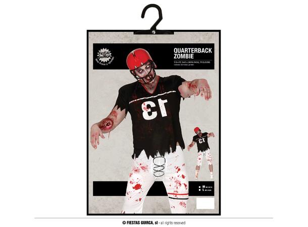 Zombie Quarterback 1 Kostyme til herre - 52-54 (L) 