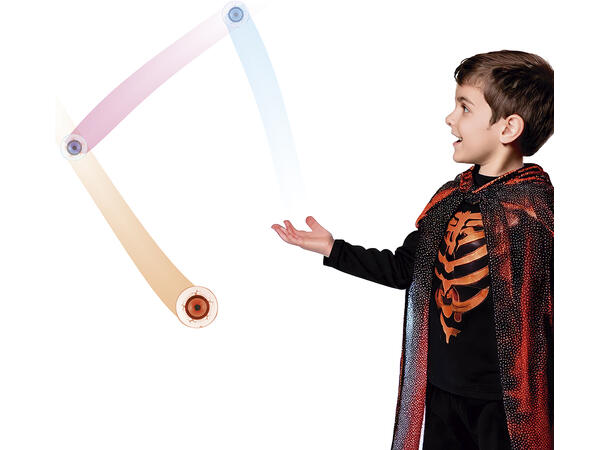 Øyeeple med lys - Sprettball Display med 12 sprettballer - 5,5cm 