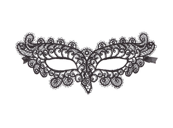 Øyemaske - Sort broderi 1 Maske i polyester 